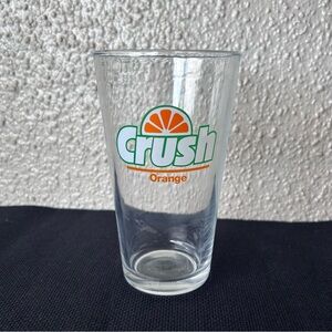 Orange Crush soda Logo Glass Tumbler NWOT